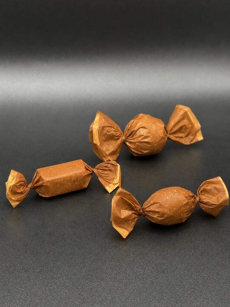 Emballage torsion en confiserie et chocolaterie